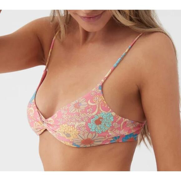 O’Neill Belize Floral Malibu Bikini Top XL NWT - Picture 2 of 3